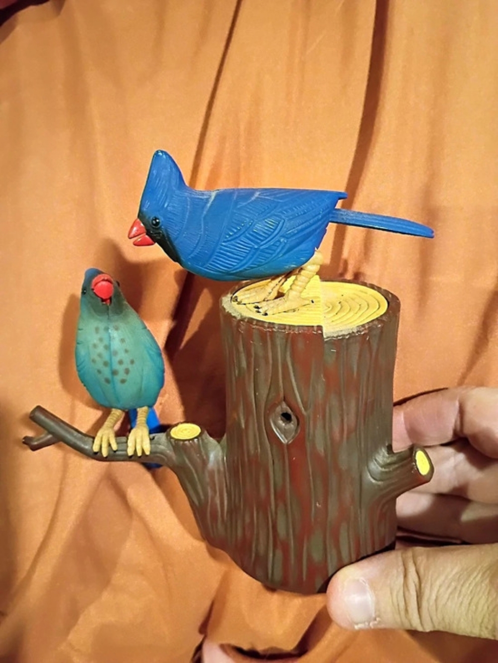 Animated Bird Tree Decorative Figurine